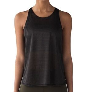 Lululemon Pushing Limits Tank Black Size 6 Like New Orig $68